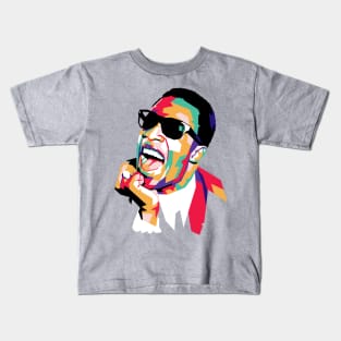 stevie wonder abstract Kids T-Shirt